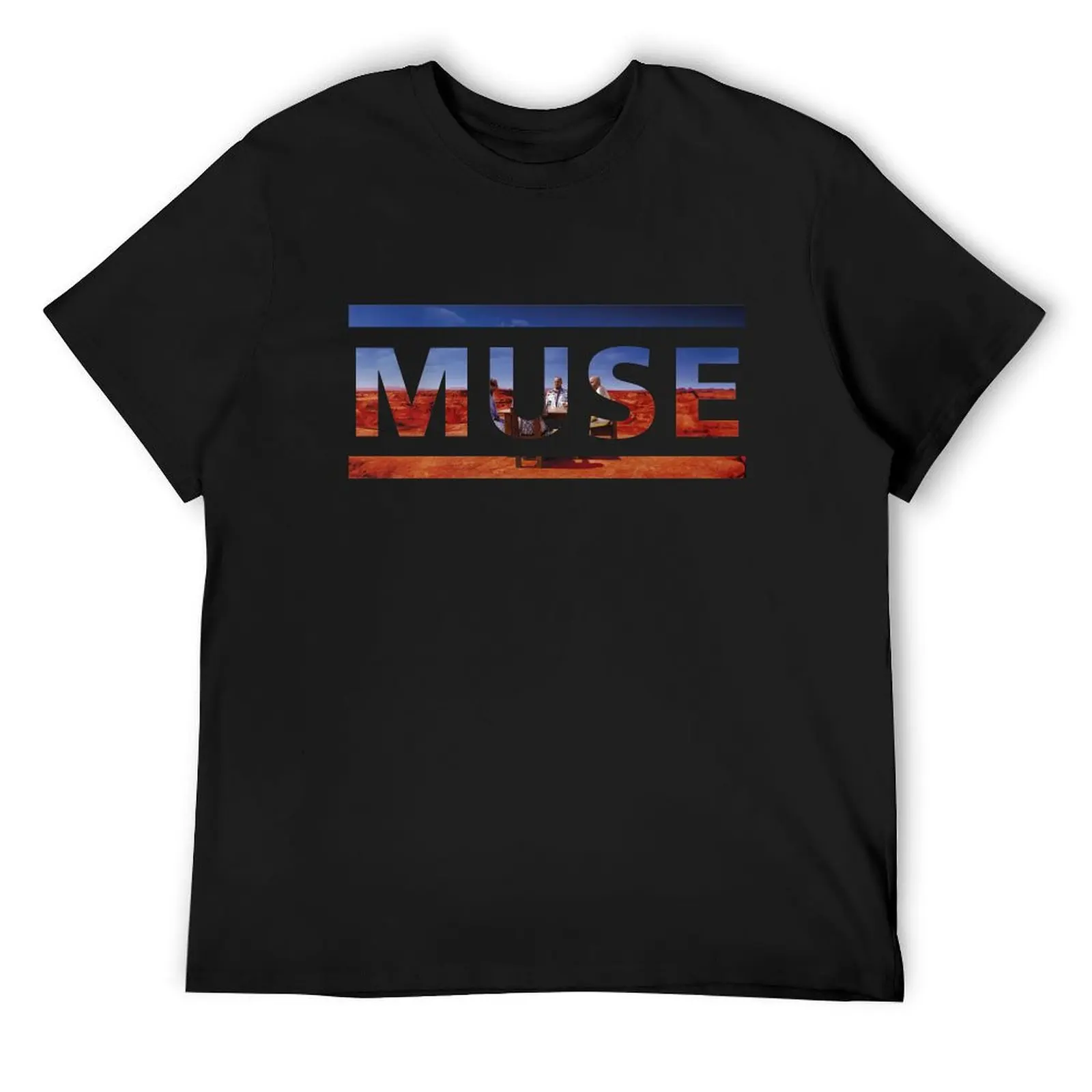 Black Holes and Revelations Muse Cover Logo T-Shirt customs man clothes black t-shirts for men