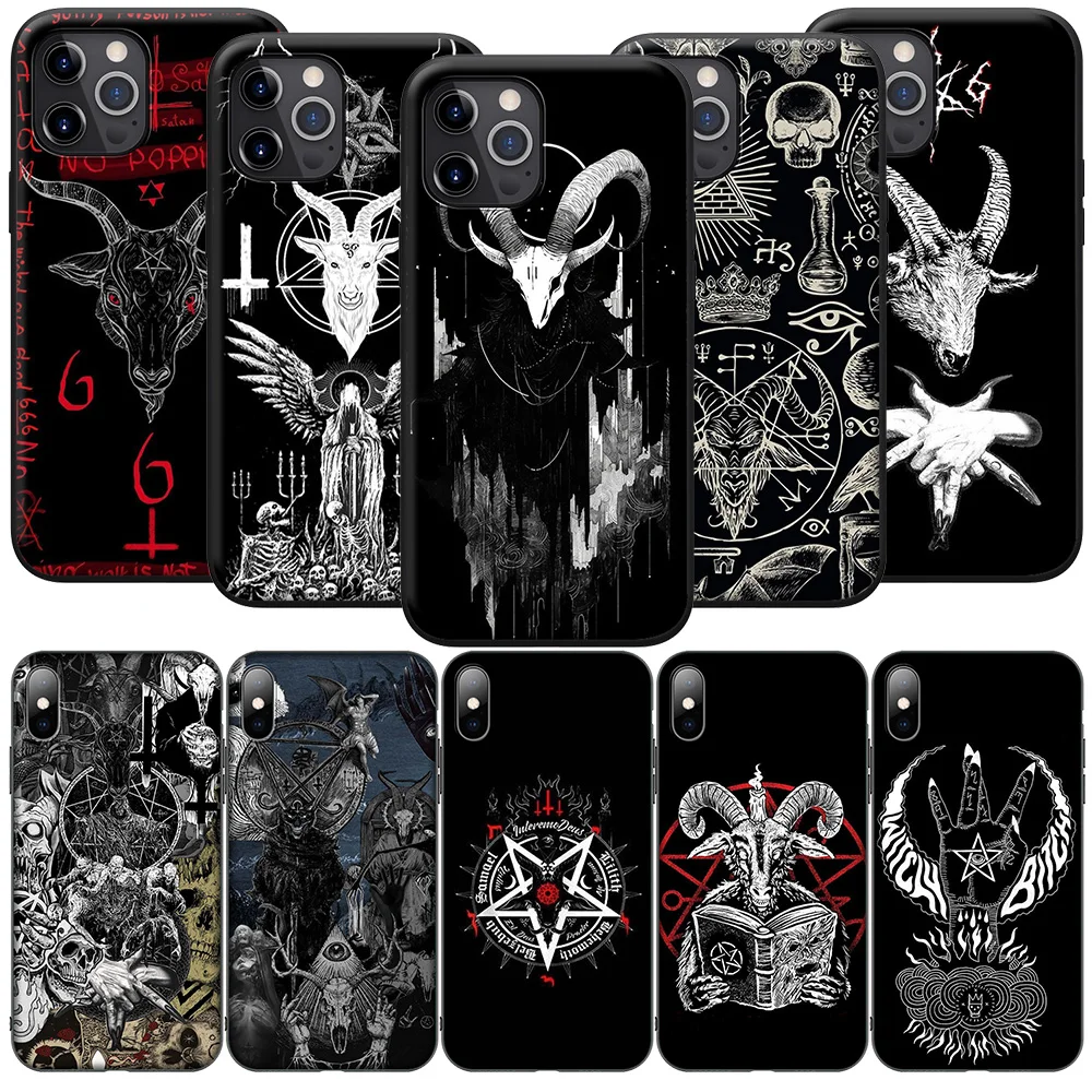 FL147 Satanic Skull NEW Phone Case for Samsung Galaxy A41 A42 A71 A72 A73 J2 J4 J5 J6 J7 J8 A6 A7 A8 A9 Plus 2018 Prime Pro Core