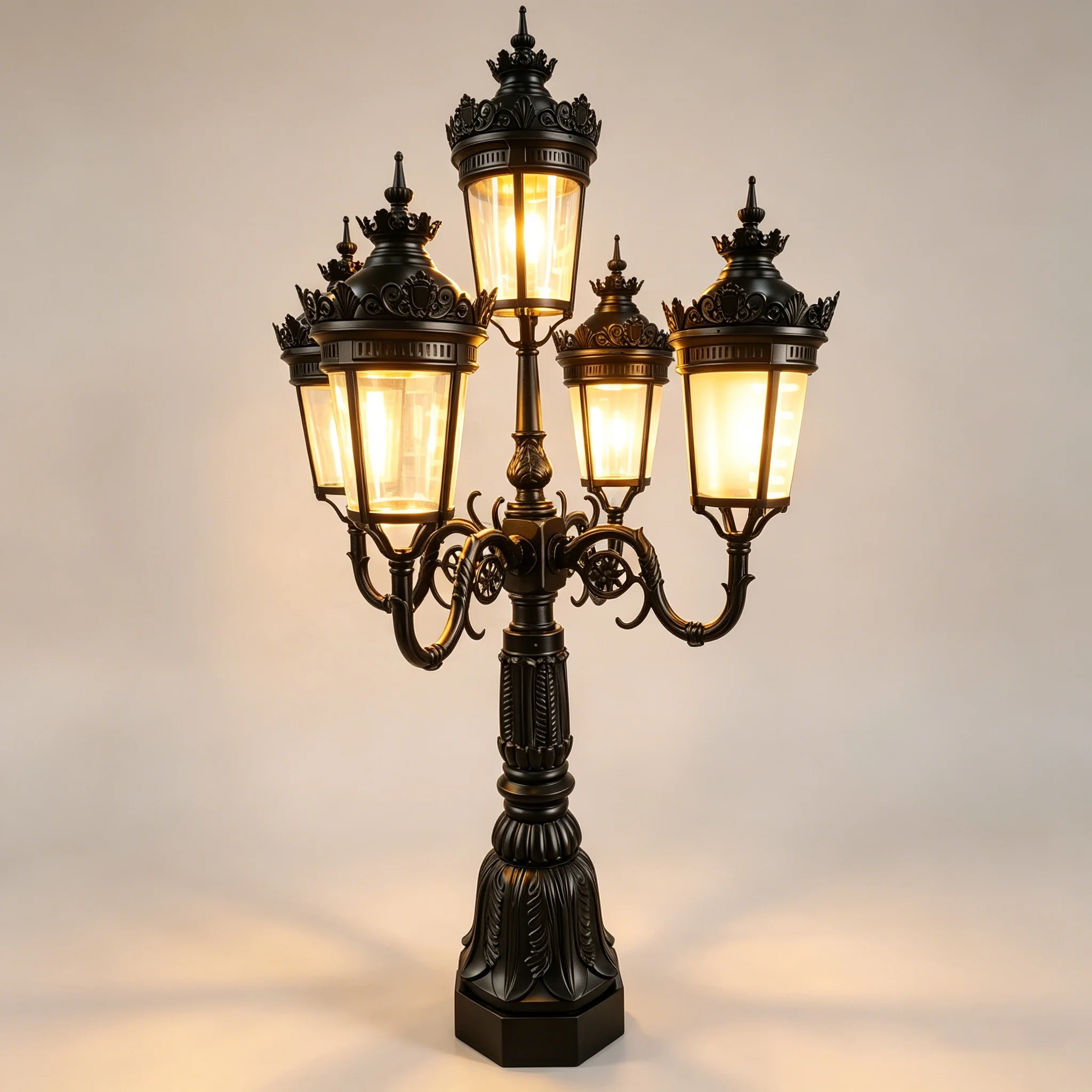 European Retro Waterproof Outdoor Hotel Villa Entrance Courtyard Electric  Garden Pillar Light Landscape Garden Decorative Light