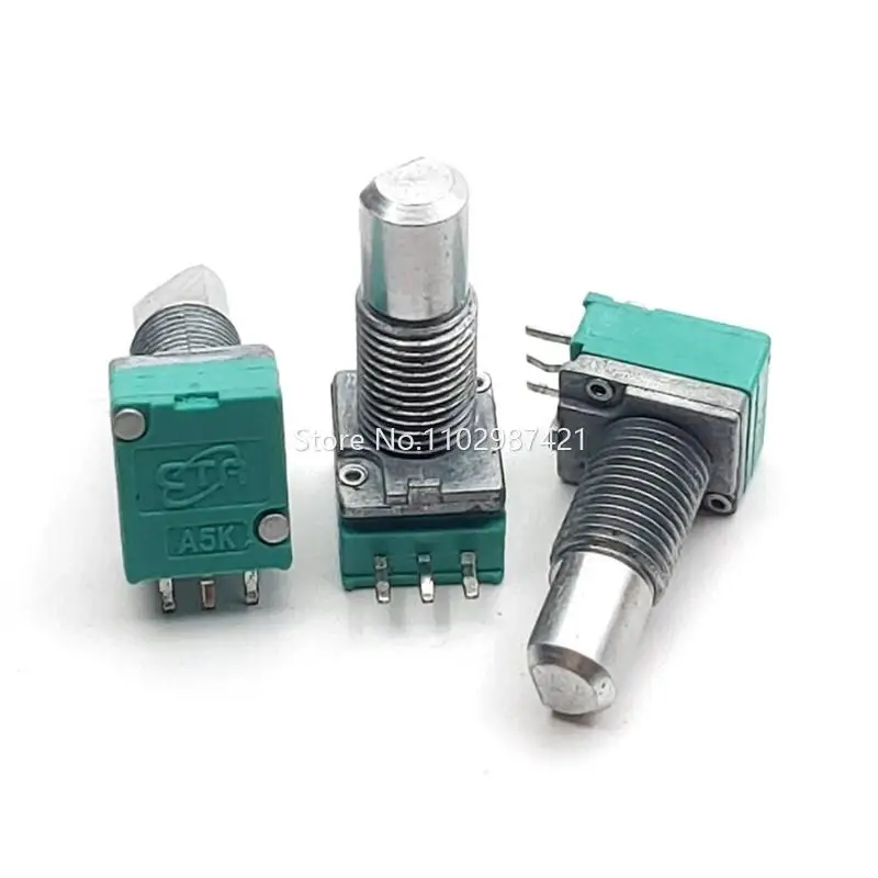 4 Piece RK097 Single With Step Potentiometer 3 Feet A5K Handle Length 18MM A502 Precision Adjustable Potentiometer