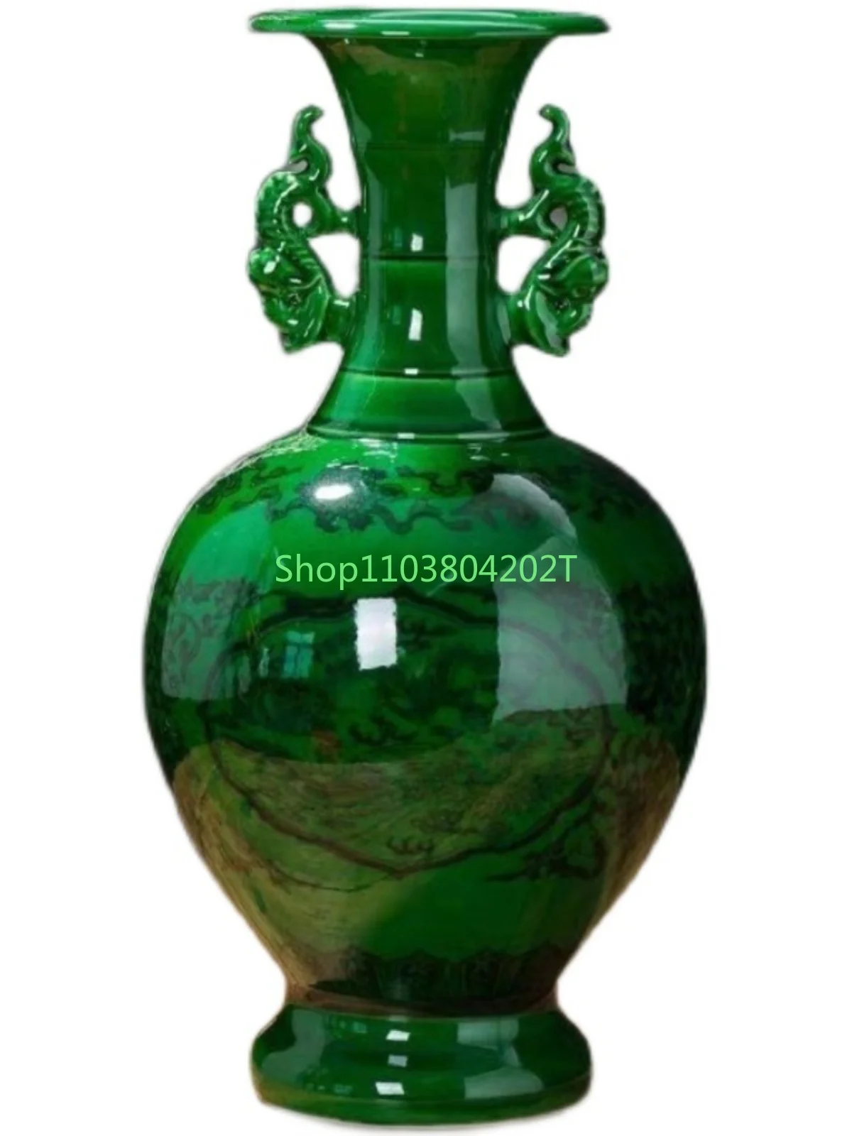 

New Chinese Jingdezhen Ceramic Vase European Style Retro Living Room TV Cabinet Crafts Home Decoration Entrance Decoration