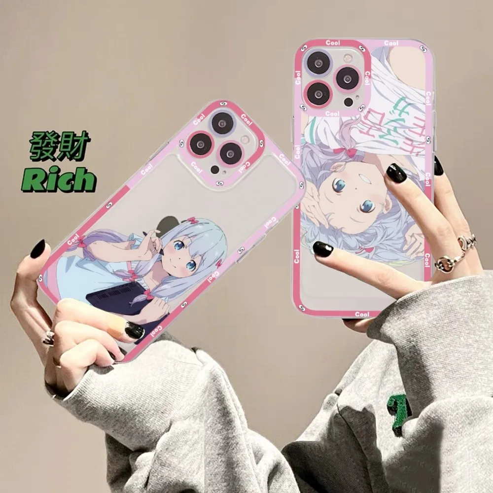 Cute Girl Izumi Sagiri Phone Case For Samsung S 20 S 21 S 22 S 23 lite plus ultra Mobile Cover