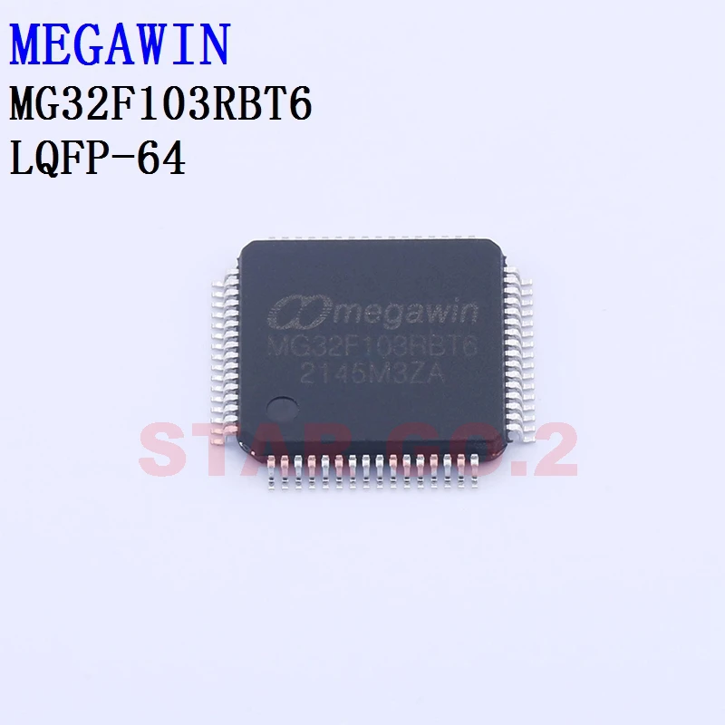 5PCSx MG32F103RBT6 MG32F104RCT6 MEGAWIN Microcontroller