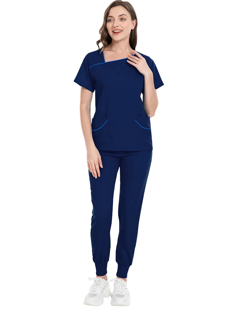 病院 サロン クリニック 仕事用 医療サービス スーツ 新しい伸縮性のある女性看護師スクラブセット 美容院看護師ユニフォーム