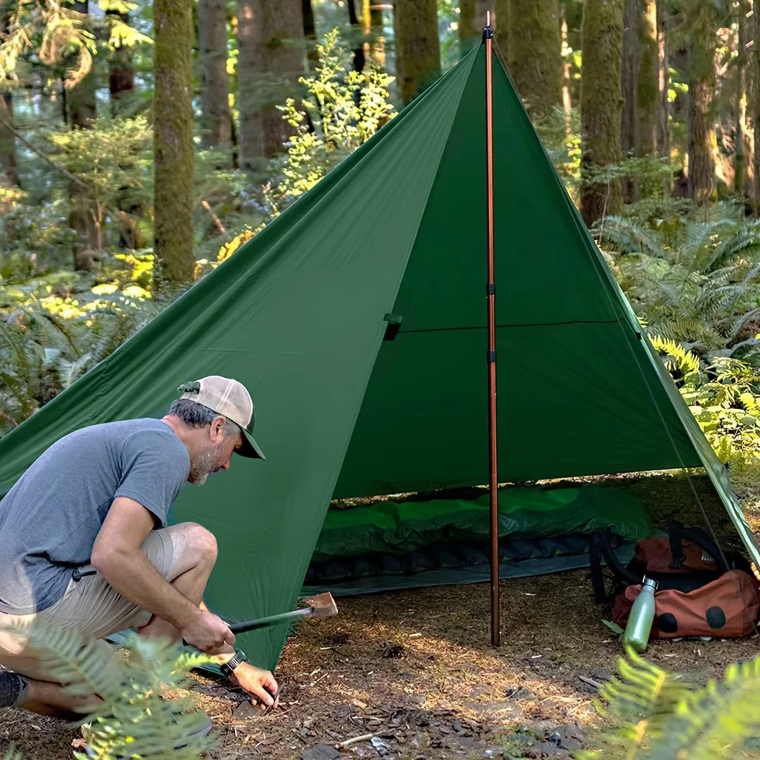 19 Hang Points Tent Tarp Survival Sun Shelter Shade Canopy Outdoor Backpacking Waterproof Camping Awning SunShade4 X4m 4x3m 3x3m