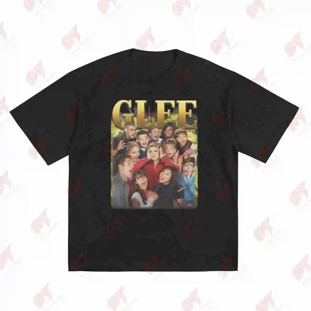 Glee Cast Music TV Show Short Sleeve Tee 100% Cotton T-Shirt