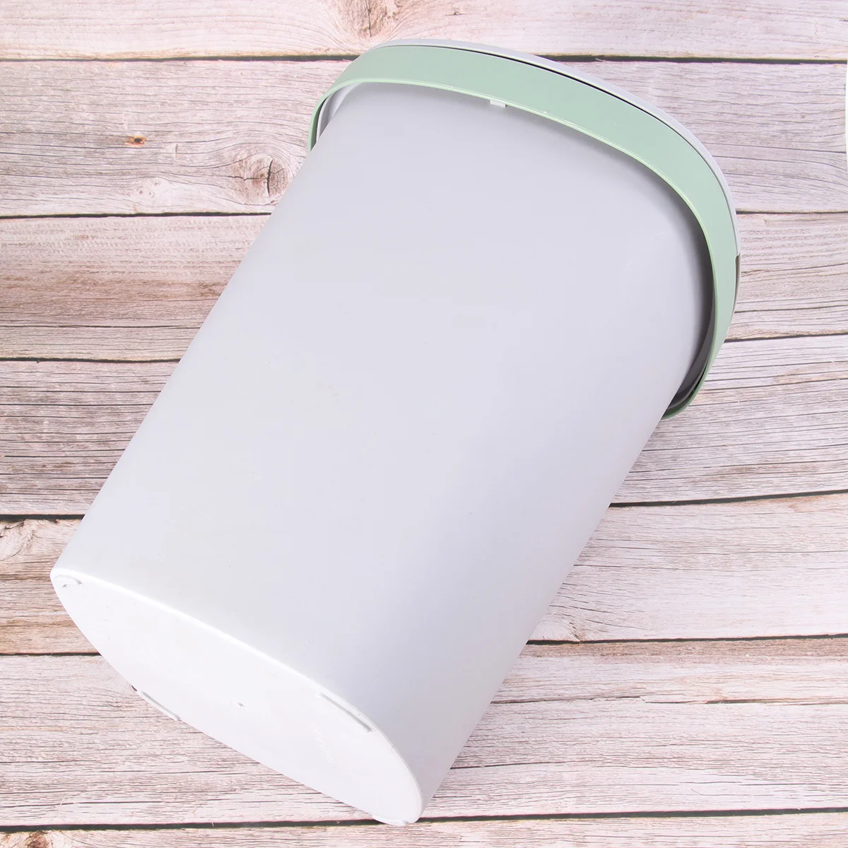 

1Pcs Flip Lid Trash Can Large Capacity Pedal Press Button Easy Open Silent Closing Plastic Garbage Bin Push-Button Trash Can