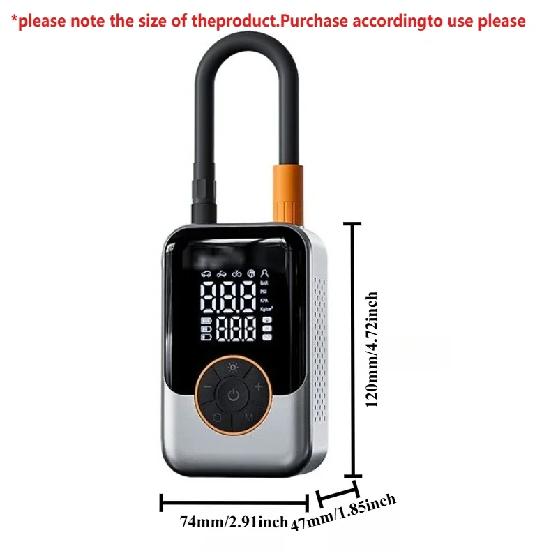 FORGMCCanyo Wireless Car Tire Inflator Portable Air Pump Electric Ai InjectorLCD Display Air Compressor For Bike Motorcycle Tyre