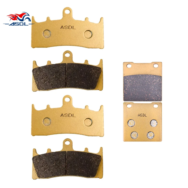 1100CC Motorcycle Accessories Front & Rear Brake Pads Disc Set Tablets For KAWASAKI ZRX1100 ZR1100 ZR1100C 1997-2000 ZR ZRX 1100