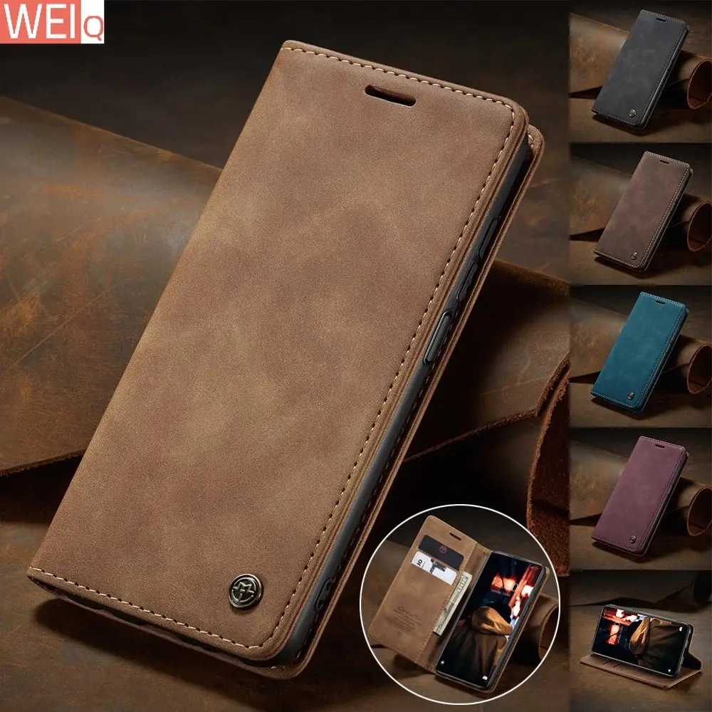 Matte Leather Case for Xiaomi Mi 9T 10T 11T 12T Pro Lite 5G Redmi Note 8 9s 10 11 11S 12 Pro Wallet Flip Cover Poco X5 F3 M3 Pro