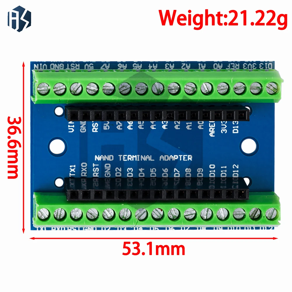 1 ~ 10PCS NANO V3.0 Controller Terminal อะแดปเตอร์บอร์ดขยาย NANO IO Shield Simple Extension สําหรับ Arduino AVR ATMEGA328P
