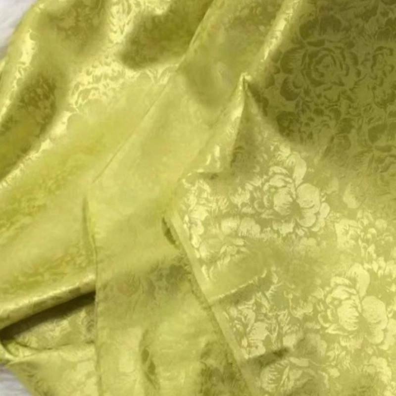 

Жаккардовая атласная ткань с цветочным принтом, новое платье Ципао в китайском стиле, традиционная одежда, женская весенне-осенняя модная ткань