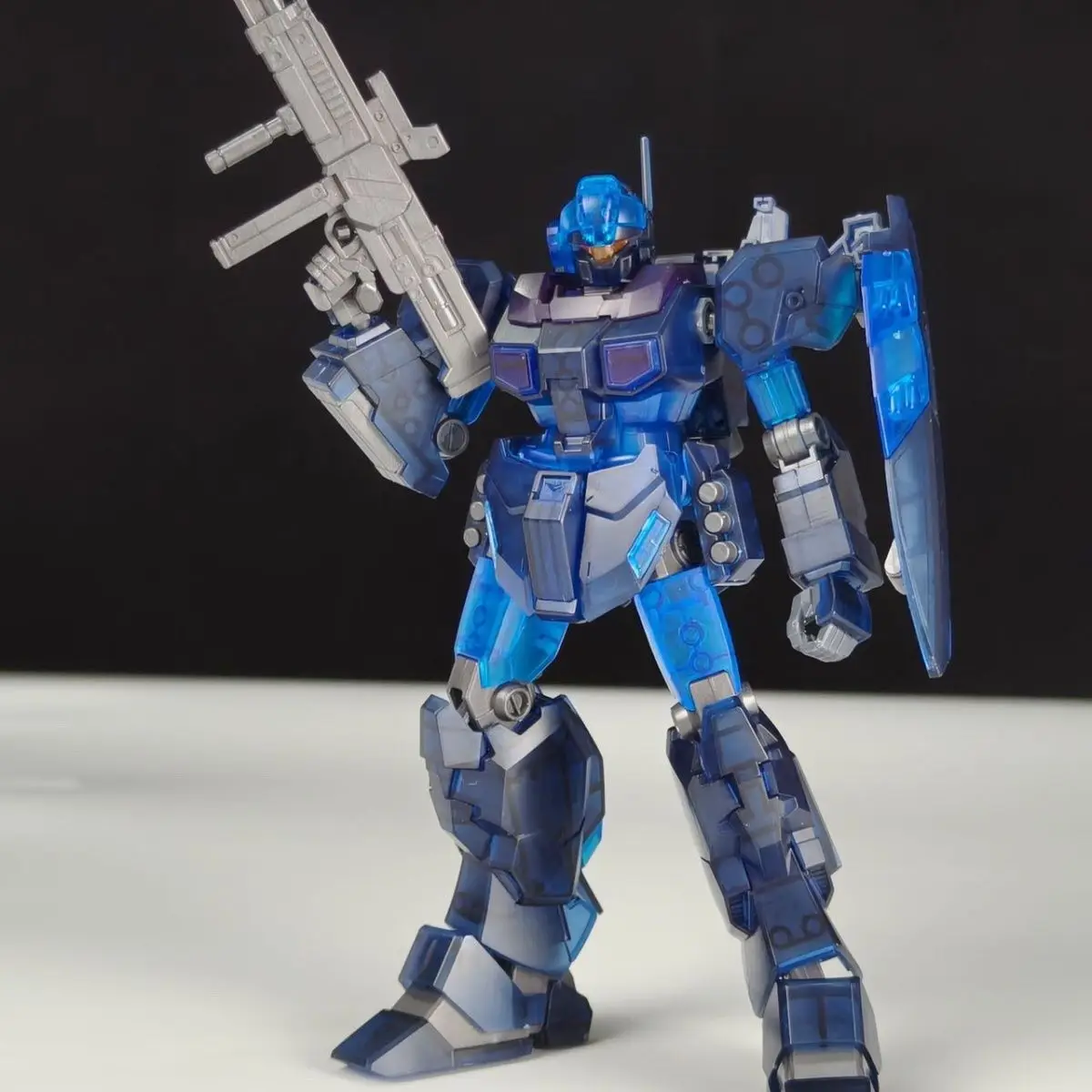 BAOBAO HG 1/144 Jesta Kit d'assemblage de couleur claire RGM-96X figurines d'action Robot modèle en plastique jouets pour cadeaux