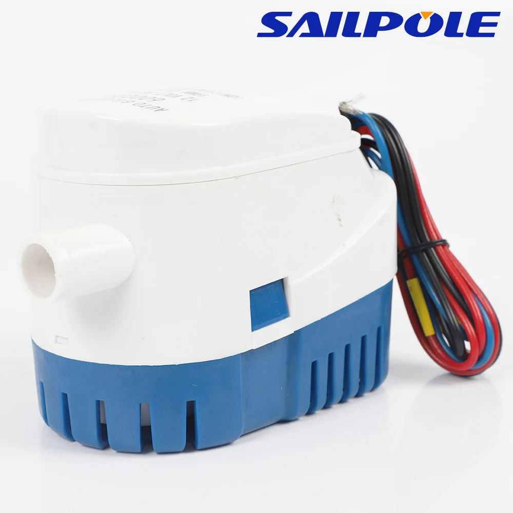 Sailpole 600/750/1100GPH Bilge Pump 12V 24V DC Auto Submersible Electric Water Pump With Float Switch