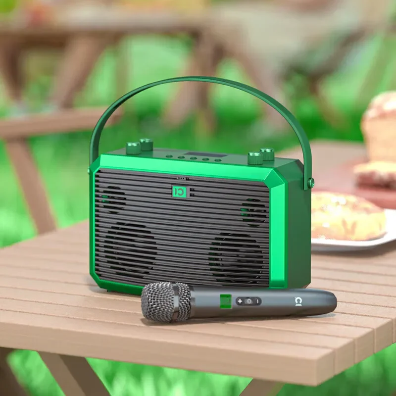 

M5 High Quality Active Audio Portable Karaoke Speaker With Wireless Mic And Bluetooth