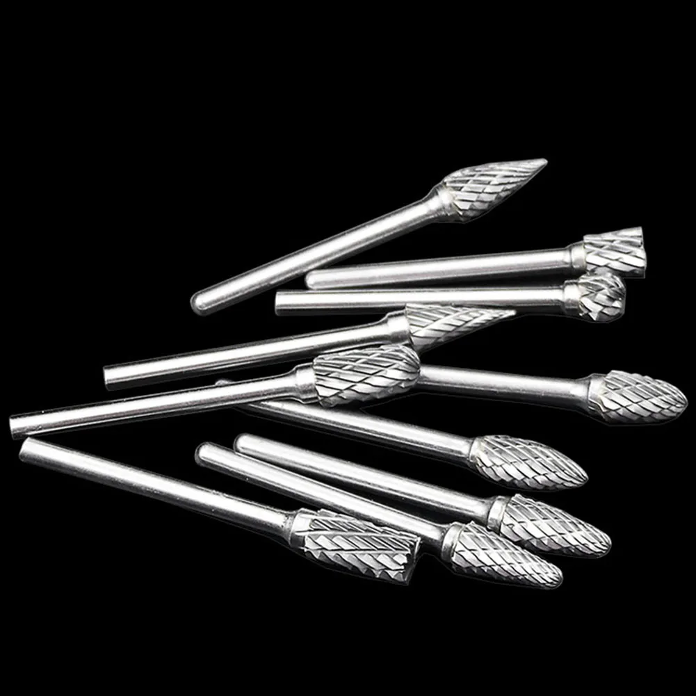 1pcs Tungsten Steel Grinding Head Tungsten Carbide Burrs Sets Mini Drill Diamond Burs Material Tungstenio Dremel Accessories