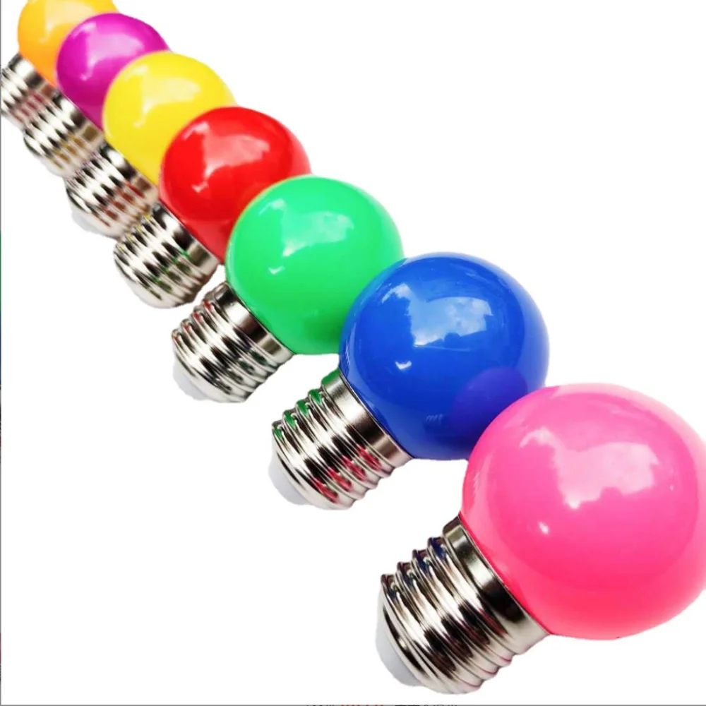 

Multicolor LED Globe Bulb Light, E27 Night Light for Vanity Bulbs, Porch, Holiday String Fairy Mood Lights Decor