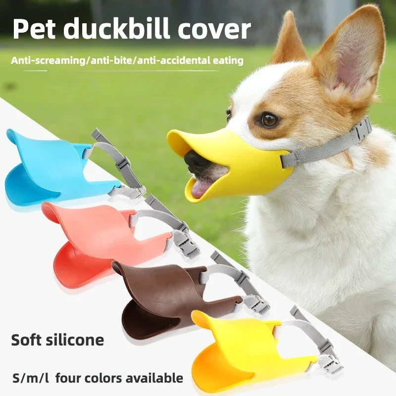 

Dog Muzzle Silicone Mask Duck Muzzle Mask for Pet Dogs Anti Bite Stop Barking Small Large Dog Mouth Muzzles Pet Dog Accessories