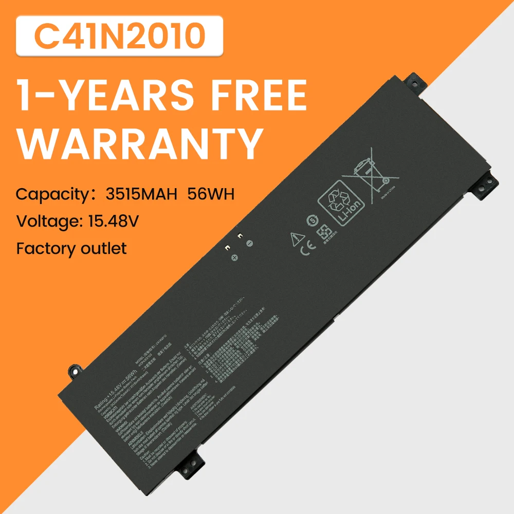 

C41N2010 Laptop Battery For ASUS ROG Strix G15 G513IC G513IE G513IH G513QC G513QE ROG Strix G17 G713QE G713QE-HX008T