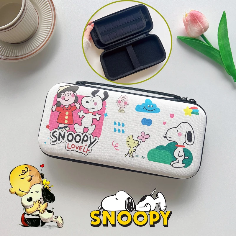 Snoopy Suitable for Switch Game Console Organizer Bag Oled Nintendo Lite Protective Cover Dustproof Fallproof Game Accessories