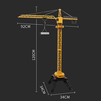 HUINA 1585 2.4G RTR 1/14 12CH RC Lifting Tower Crane Truck KIT Remote Control Car Battery Outdoor Toys For Gift Boys TH18063