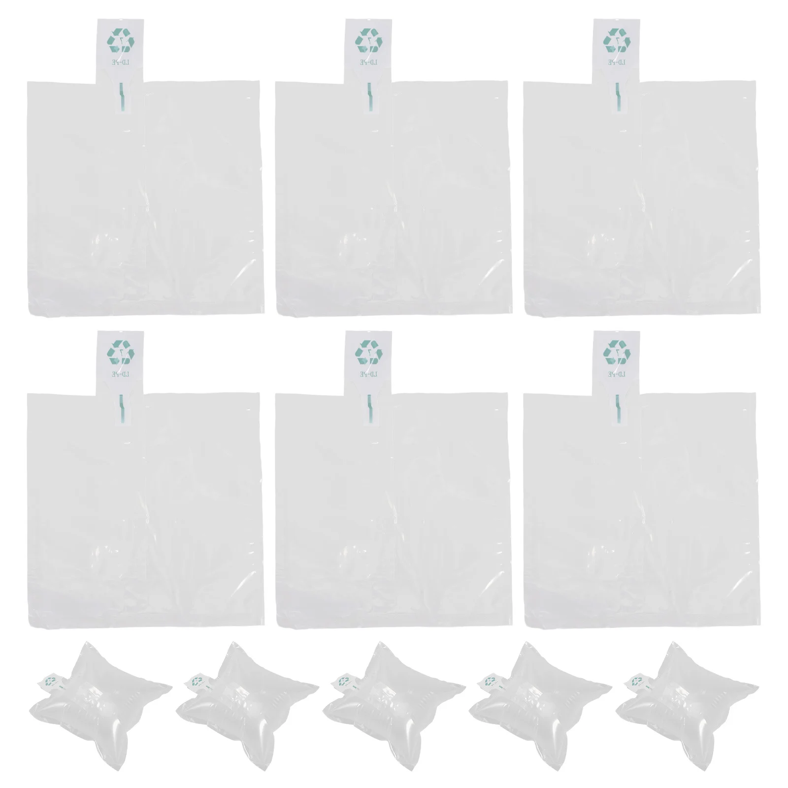 100Pcs Shockproof Air Bubble Bags Inflatable Packaging Buffer Protectors for Shipping Cushioning Air Packaging Bags