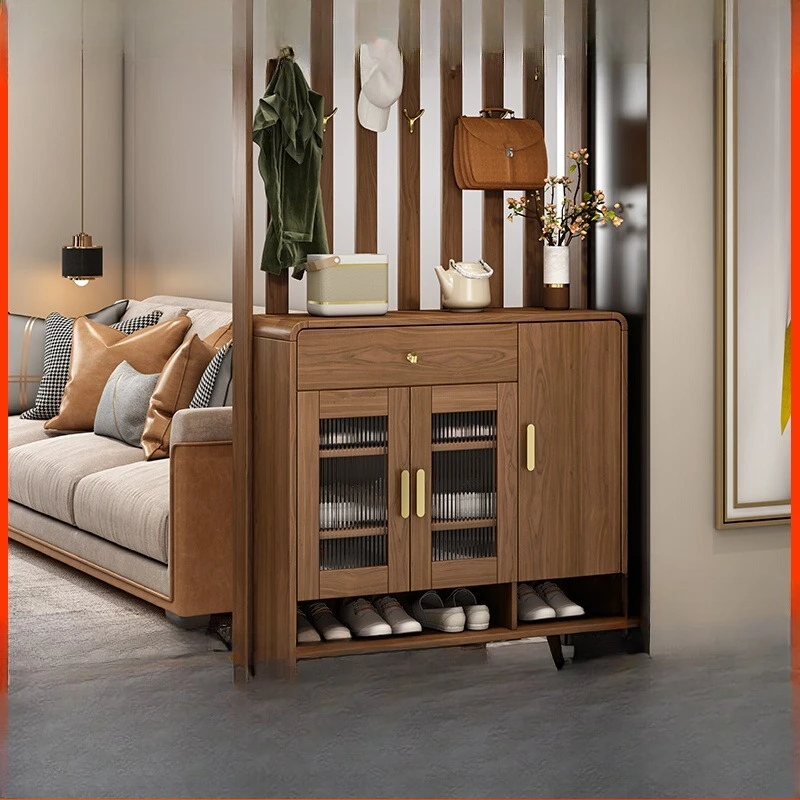 

Home shoe cabinet with hanger coat cabinet