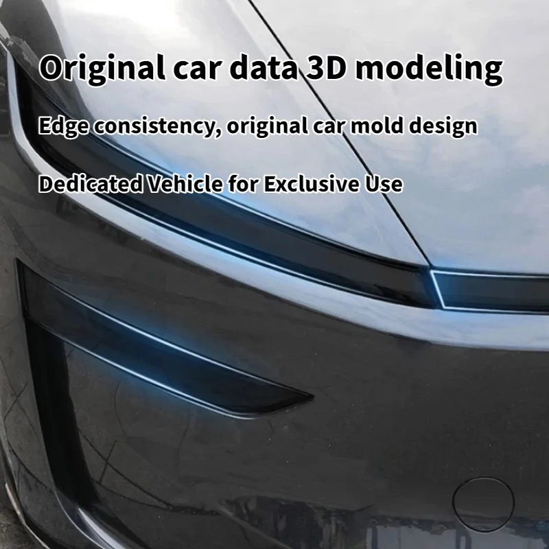 TPU Scheinwerfer- und Rücklichtschutzfolie für Tesla Model Y Juniper 2024+ Rauchschwarz Abdeckung Wrap Aufkleber Auto-Außenzubehör – Detail 4