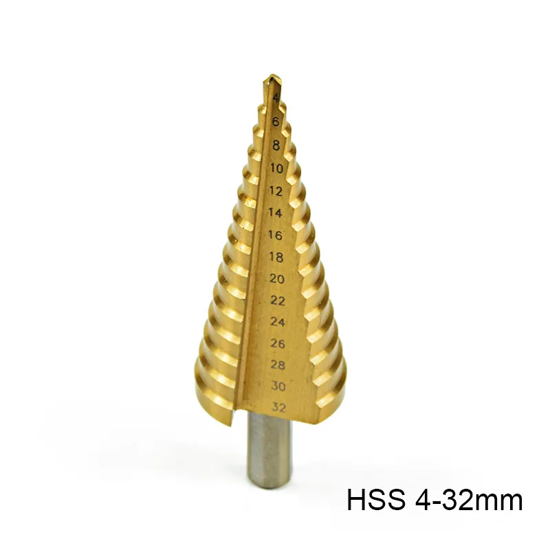 3pcs 4-12/20/32mm 1/4 "Metal Hex Núcleo Brocas Hss Passo Conjunto de Broca Cone Buraco Cortador Taper Metric 3pcs 4-12/20/32mm 1/4"