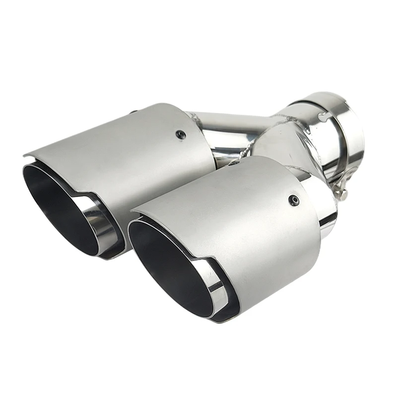 

Factory Export Wholesale Stainless Exhaust Dual Tips Y Type For Car Muffler Modify Pipe Automotive Accessories Universal Modify