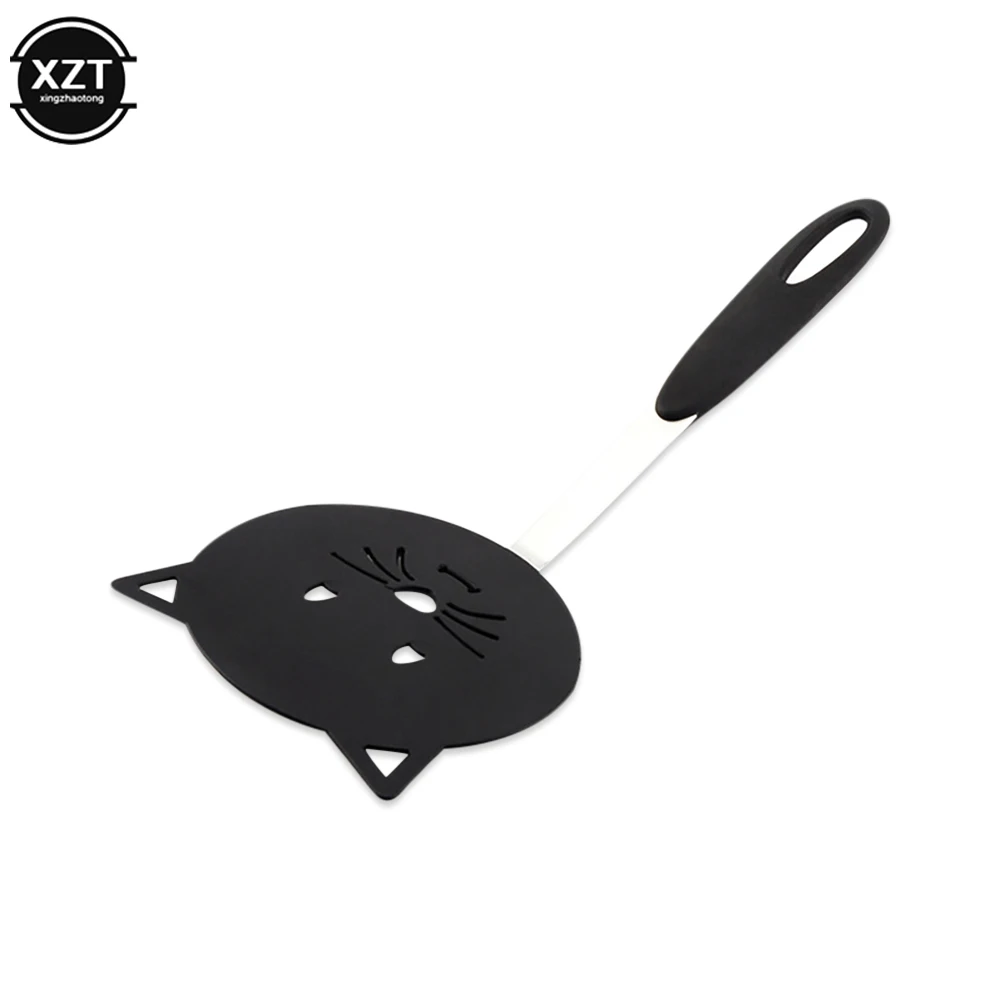 Cartoon Nylon Cat Frying Spatula Non Stick Omelette Shovel Fried Fish Turner Pancake Flipper Cooking Tools Kitchen Gadget Set