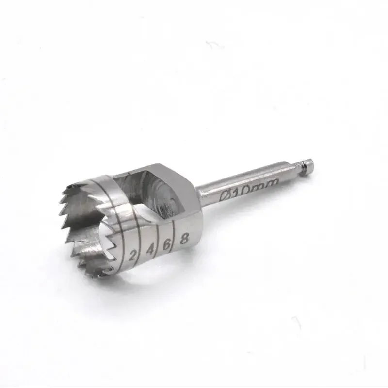 

8Pcs/set Dental Cutting Burs Implant Bone Trephine Drill Dentistry Stainless Steel Instrument Planting Low Handpiece