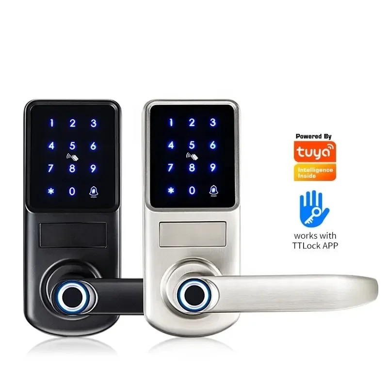 BT /TT Handle Intelligent Fingerprint Door With Password and RFID Functions