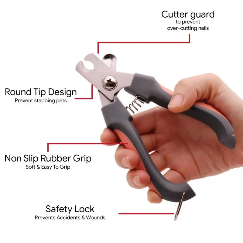 Professional Pet Dog Nail Clipper Cutter Stainless Steel Grooming Nail Toe Claw Scissors Clippers for Animals Cats Pet Supplies