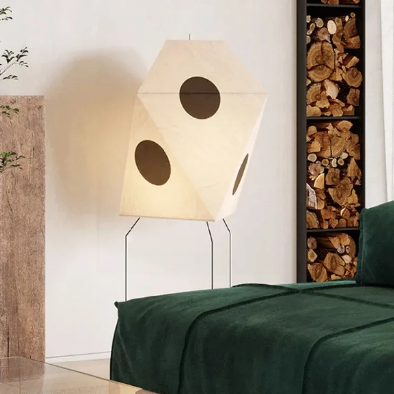 Imagem -05 - Designer Japonês Led Floor Lamp E27 Rice Paper Art Home Decor Sala de Estar Quarto Café Estudo Table Light