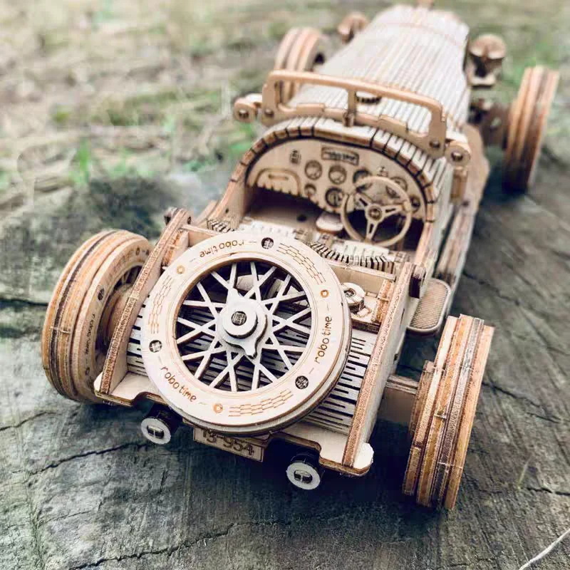 3D-Autopuzzle aus Holz, DIY mechanische Modellbausätze für Erwachsene, Maßstabsmodell, Teenager, Geburtstagsgeschenkidee, Heimbüro-Schreibtischdekoration