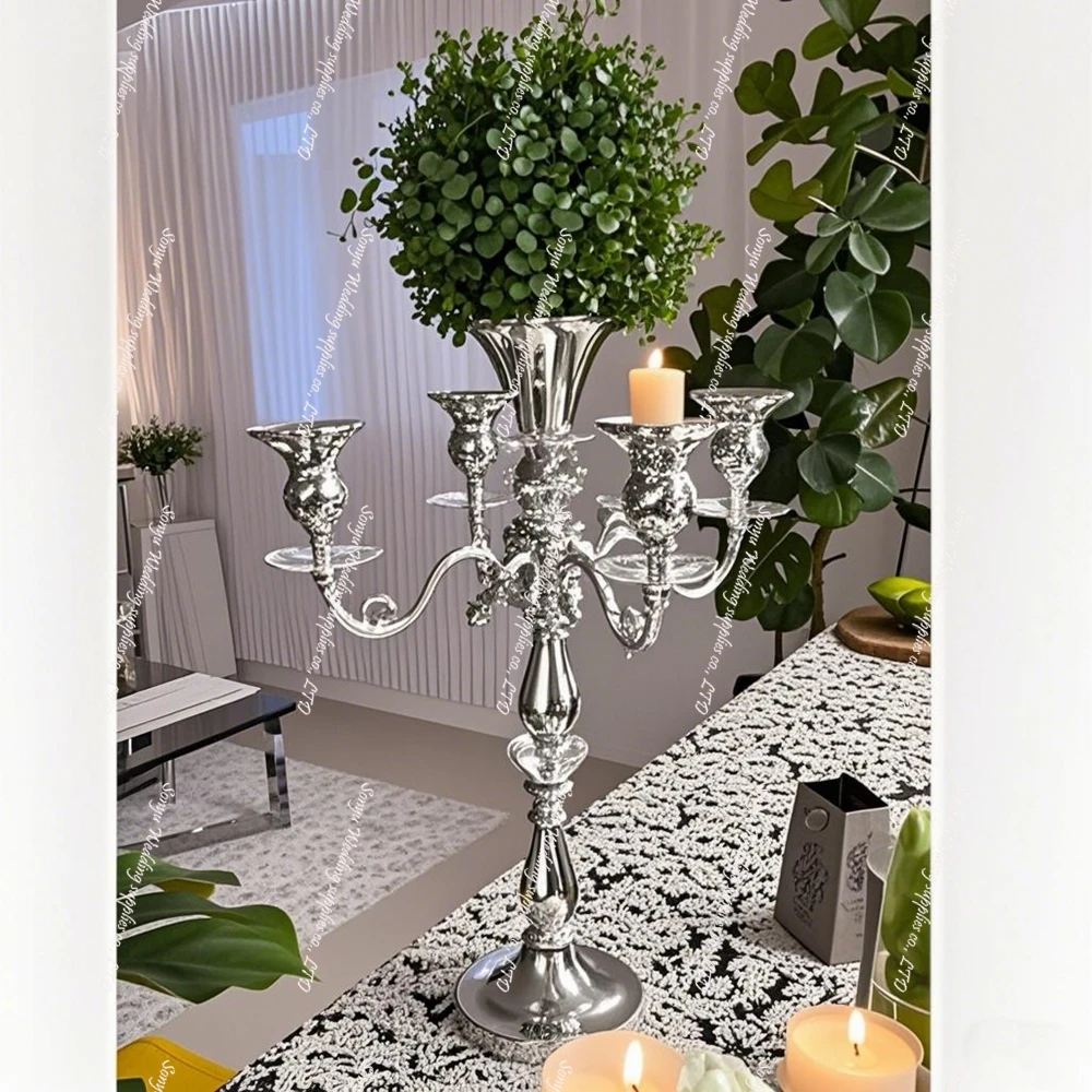 

5pcs/10pcs gold/sliver Wedding Decoration Rack Pillar Plinth Wedding Centerpiece Table Decoration Flower Stand