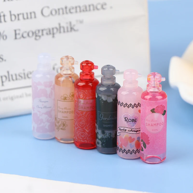 3 pçs/set aleatório casa de bonecas em miniatura shampoo modelo de lavagem 1:12 mini simulação casa de boneca decoração do banheiro suprimentos acessórios
