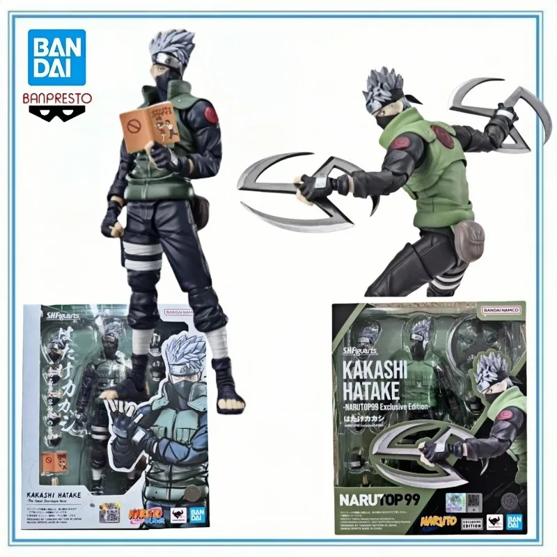 

BANDAI в наличии, натуральная банкаPRESTO SHF NARUTO KAKASHI HATAKE NARUTOP, коллекция, серия, модель, модель персонажа из мультфильма, украшение