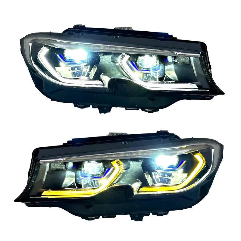 

For 2020–2022 3 Series G20 Headlight Assemblies: Upgrade To High-End LED Spoon Daytime Running Lights with Laser Lenses