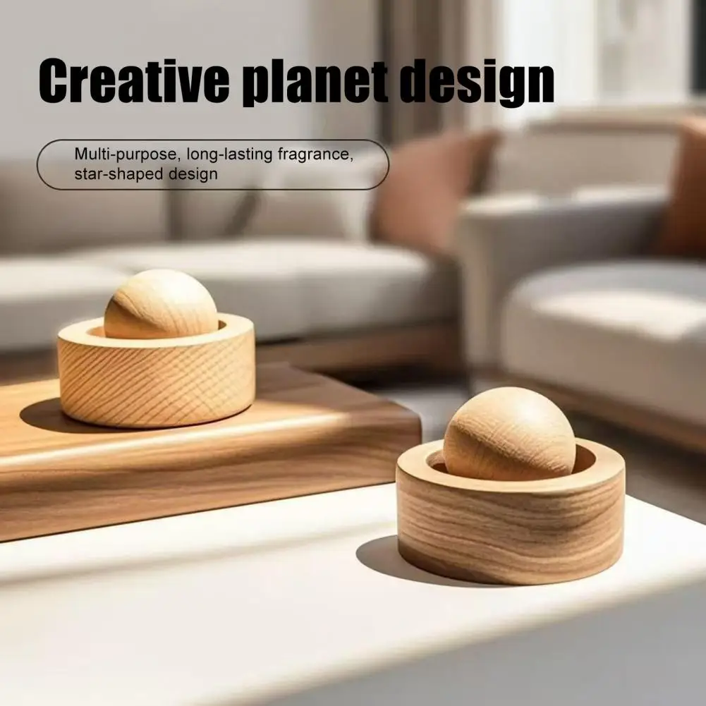 Wooden Essential Oil Diffuser Round Ball Aromatherapy Diffuser Small Passive Diffuser Home Decor