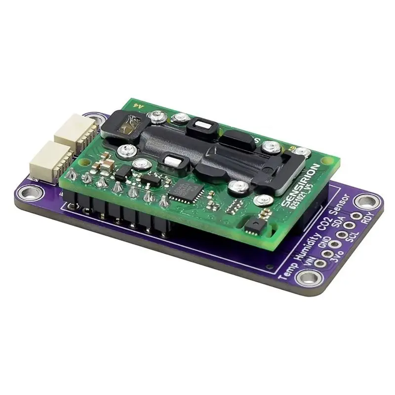 Módulo BOFO SCD30, Sensor de Gas para Calidad del Aire, para Mediciones de CO2 y Humedad Relativa/Temperatura, I2C Modbus PWM, Sensor de Temperatura y Humedad