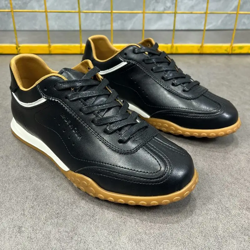 

Мужские ретро-туфли из натуральной кожи, весна 2026: дышащие, повседневные, спортивные, для тренировок, универсальные