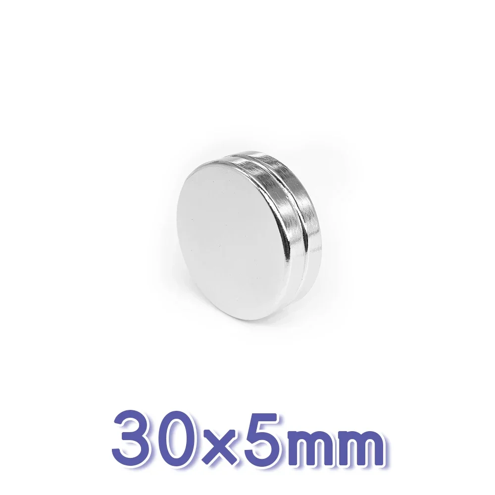 1/2/5/10/15PCS 30x5 mm Disc Rare Earth Neodymium Magnet N35 Strong Permanent Magnets 30x5mm Bulk Round Search Magnet 30*5 mm