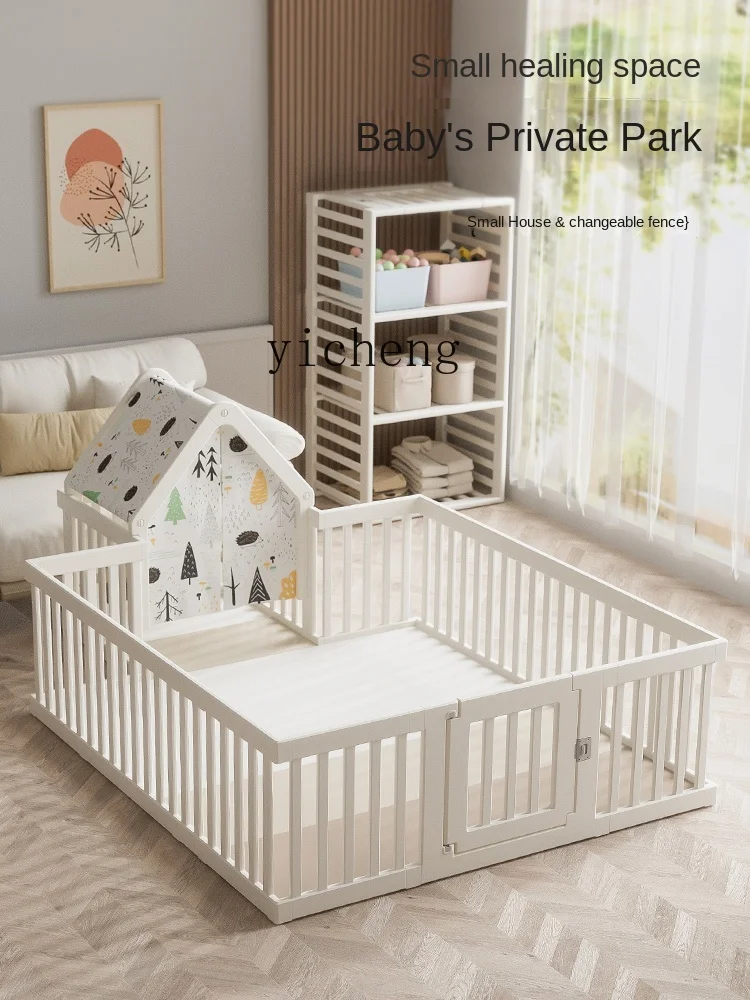 Tqh Spiel Zaun Baby Kinder Schutz gitter Boden Krabbel matte kleine Wohnung Wohnzimmer Interieur Haushalt Kleider schrank