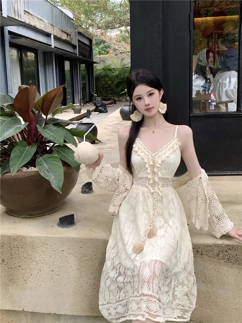 فساتين النساء البوهيمي المطبوعة ماكسي تنورة الصيف عطلة الشاطئ عالية الخصر فلوي الجمالية بوهو عطلة خفيفة الوزن أنيقة #6