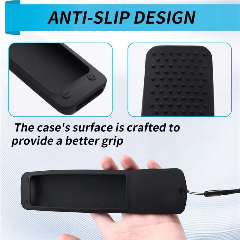 A14M ซิลิโคนรีโมทสําหรับ Xiaomi MY RM19 Anti-SLIP, anti-DROP ฝาครอบป้องกัน Anti-Lost Lanyard