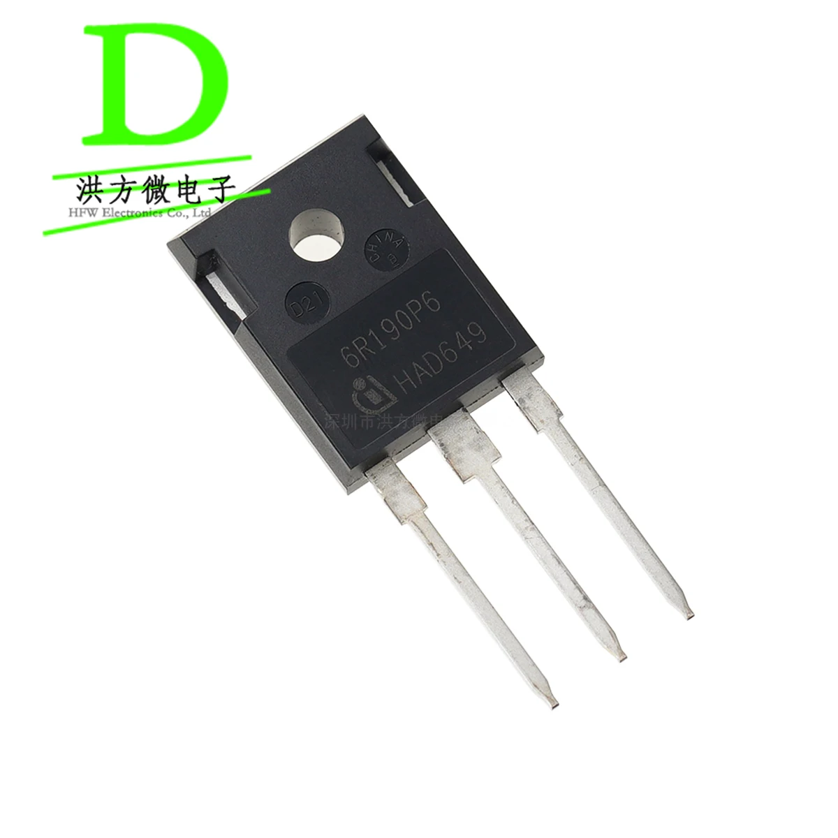 طباعة شاشة moset N-Channel ، جديدة وأصلية ، 1.2 V ، 20.2A ، IPW60R190P6 ، إلى-، 6R190P6 ، IPW60R190P6FKSA1 ، 5