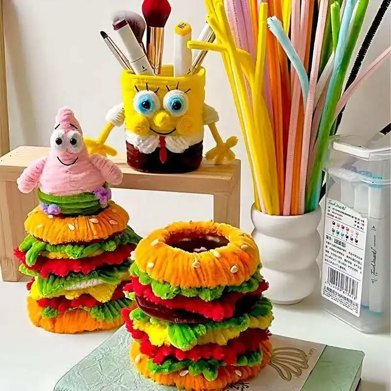 المفاتيح اليدوية التواء قضيب تقليد زهرة قلادة DIY كيت محلية الصنع هدية المفاتيح الوالدين والطفل الحرف اليدوية الإعصار عصا #6