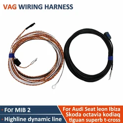 Car Rear View Camera Cable Harness for Audi A1 A3 A4 A5 A6 Q5 Q7 Skoda Superb Tiguan Octavia Seat Reverse Camera Wire Harness